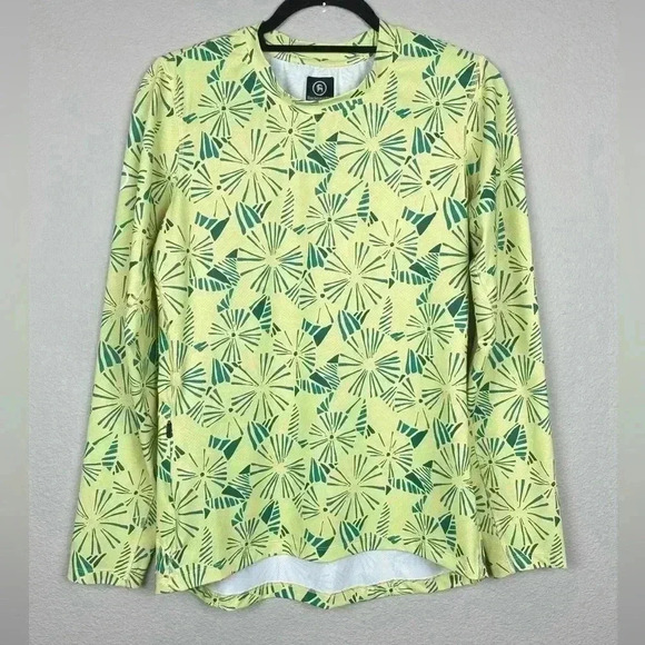 Backcountry Women's Medium Tahoe Sun Crew Neck Long Sleeve Top Yellow Firework - Picture 1 of 14